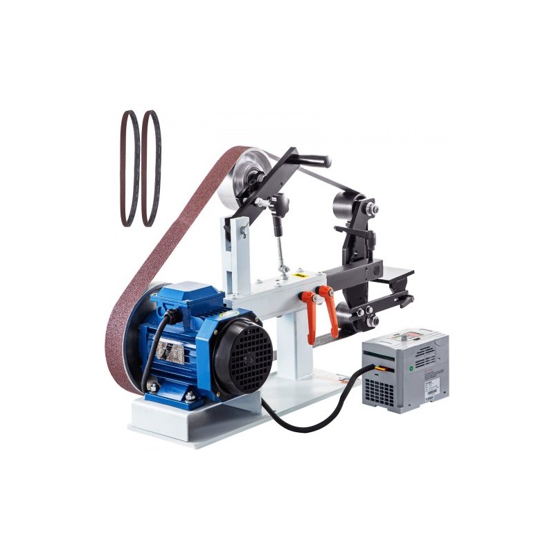 VEVOR Benchtop Disk & Belt Sander Bench Sander 1.5KW with Ph 427 x 30.5 cm Wheel Adjustable Sanding Belt, Central Machinery Belt