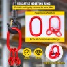 VEVOR Chain Sling, 5/16 inch x 5 ft Lifting Chains with Hooks, G80 Engine Chain Hoist Lifts, 11000 lbs/5 Ton Capacity Lifting Sl