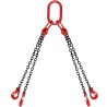 VEVOR Chain Sling, 5/16 inch x 5 ft Lifting Chains with Hooks, G80 Engine Chain Hoist Lifts, 11000 lbs/5 Ton Capacity Lifting Sl