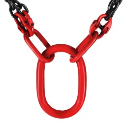 VEVOR Chain Sling, 5/16 inch x 5 ft Lifting Chains with Hooks, G80 Engine Chain Hoist Lifts, 11000 lbs/5 Ton Capacity Lifting Sl